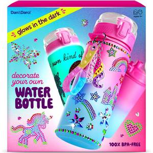 lot 14435 image: Dan&Darci Decorate Your Own Glow-in-The-Dark Water Bottle Kit for Girls - Easter Gifts for Girl Ages 4-6 5-7 6-8 - 4 5 6 7 8 Year Old Birthday Gift Ideas - Arts and Crafts for Kids Age 6-8