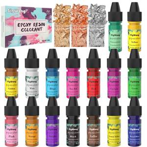 lot 16363 image: Epoxy Resin Pigment - 16 Colors Translucent Resin Colorant, Highly Concentrated Resin Dye for DIY Jewelry Making, AB Resin Coloring - 10ml