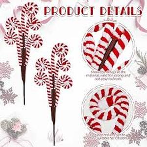 lot 8400 image: Peppermint Candy Christmas Tree Ornaments 5Pk
