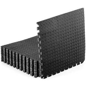 lot 3772 image: ProsourceFit Puzzle Exercise Mat  12 inch EVA Foam Tiles for Home Gym & Floor Padding  48 sq ft