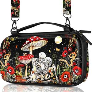 lot 4408 image: Gurgitat Carrying Case for Nintendo SwitchSwitch OLED Travel Carry Cases Hard Shell Protective Cover Mushroom Skull Cute Boys Accessories Storage Pouch Bag for Nintendo Switch 1 (2017) Oled 2021