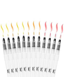 lot 4411 image: Mr. Pen- Watercolor Brush Pens, 12 Pack, Watercolor Brushes Set, Watercolor Pens for Adults, Water Brush Pen, Water Color Pens, Watercolor Brush Set, Refillable Brush Pen, Water Brushes for Watercolor