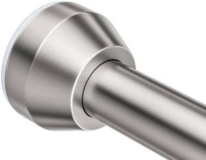 lot 4425 image: TEECK Shower Curtain Rod, 32-79 inch Adjustable Tension Spring, 1 Inch Shower Curtain Rod Tension, Anti-Slip, Rust-Proof, No Drilling, for Bathroom, Nickel
