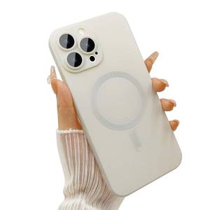 lot 4437 image: ankofave Magnetic for iPhone 14 Pro Max Case for Women, Matte Luxury Soft Metallic Luster Design with Camera Lens Protector, Compatible with Magsafe Case for iPhone 14 Pro Max 6.7-White