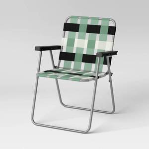 lot 5601 image: Webstrap Folding Patio Chair Green - Room Essentials��