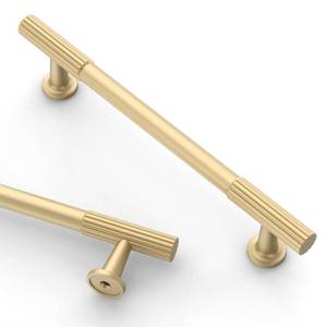 lot 6411 image: Asidrama 10 Pack 5 Inch(128mm) Brushed Gold Cabinet pulls Kitchen Cabinet Handles, Cabinet Pulls Kitchen Cabinet Hardware for Cupboard Drawer Pulls