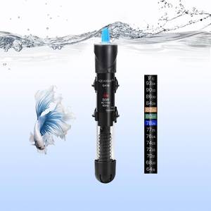 lot 6413 image: AQUANEAT Aquarium Heater, 50W Fish Tank Heater, Adjustable Submersible Water Thermostat with Thermometer