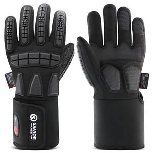 lot 6421 image: SAVIOR HEAT Heated Work Gloves for Men & Women, 7.4V Rechargeable Battery Gloves with 3M Thinsulate, Waterproof Touchscreen Winter Gear for Mechanical, Construction, Shoveling & Outdoor Work size L