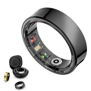 lot 6490 image: Weyrinice Smart Ring Health Tracker, Smart Rings for Men & Women, No Subscription Required, Long-Lasting Battery Sleep Ring, Fitness & Sleep Monitor Compatible with iOS & Android (Black, 9)