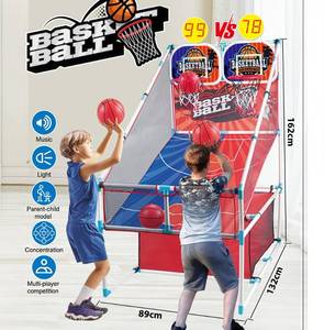grnpeak Basketball Arcade Game, Kids Double Basketball Hoop with Balls & Pump, Fun Sports Game for Boys Girls, Gift for Kids Ages 4+