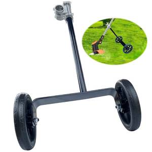 lot 7902 image: JOOPSAM 19.48 Adjustable Height String Trimmer Support Wheel with 26mm Handle Clamp, 6 Wheels Walk Behind String Trimmer Auxiliary Attachment for Easy Push Weed Trimmer Grass Cutter