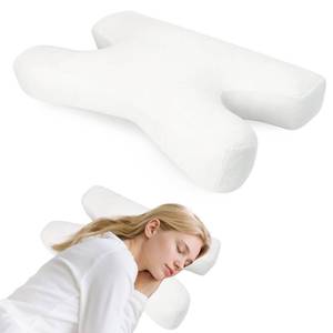 lot 7903 image: vocheer Anti Wrinkle Pillow, Adjustable Beauty Pillows Provides Neck Support and Pain Relief, Skin-Friendly Down Alternative Pillow, Ergonomic Pillows Contour Design for Side Sleeper, White