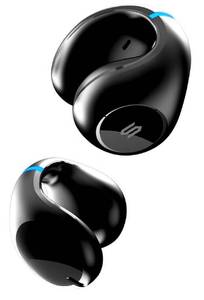 lot 8240 image: Soul OPENEAR S-Clip On Earphones with Air Conduction, Open-Ear Earbuds, Clip-On Headphones, Environmental Noise Cancelling, 36HPlay, Low Latency Entertainment Mode - for Active and Office Use (Black)