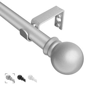 lot 8258 image: Curtain Rods for Windows 36- 48, 58 inch Small Curtain Rod Sliver Adjustable by Splicing for Bedroom, Living Room, Kitchen and Outdoors