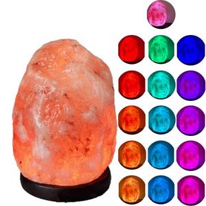 lot 8275 image: Liuliuyoyo 3.5lb Remote Salt Himalayan Salt Lamp 16 Colors, Natural Crystal Salt Rock Lamp Hand Carved Night Lights, USB Salt Crystal Lamp Remote Control Salt Lamp for Home Decor and Gift (3.5lb)