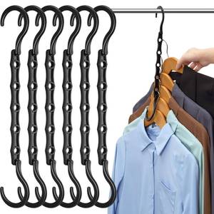 lot 8308 image: AMKUFO 6 Pack-Closet-Organizers-and-Storage, Magic-Hangers-Space-Saving-for-Clothes, Closer-Organizer-for-Closet-Organization, Space-Saver-Hanger-Organizer-for-Multipurpose, Dorm-Room-Essentials