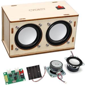 lot 8310 image: STEM Projects for Kids & Adults Build Your Own Bluetooth Speaker - Science Experiment Electronics Kit  Beginners Starter DIY Set,STEM Gifts for Teenage Girls  Boys Ages 10 and Up (Dual Speakers)