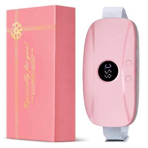 lot 8440 image: Herseme Menstrual Heating Pad for Period Cramps, Upgraded Portable Cordless Heating Pads for Pain Relief with Massage, 3 Heat Levels and 3 Vibrating Modes Gifts for Women Her Girl, Pink