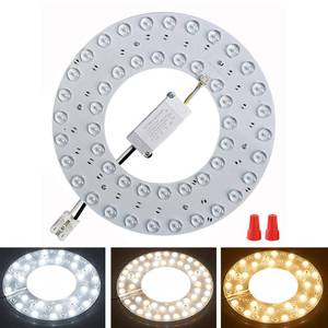 lot 8460 image: OLYMSTAR 36W 3 Color Temperature LED Flush Mount Ceiling Fan Light Kit Replacement LED Light Board Panel,Retrofit LED Light Engine