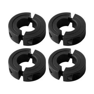 lot 8472 image: (4-Pack) Shaft Collar 12 Bore, 1045 Steel Double Split Clamp-On Shaft Collars Style, 1-18 OD, 1332 Thickness, with M4 Set Screws