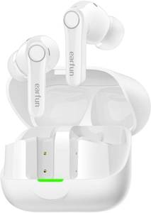 lot 8484 image: EarFun Air Pro 4 Adaptive Noise Cancelling Wireless Earbuds, Qualcomm aptX Lossless, Dual Drivers, Translation Earbuds, Snapdragon Sound, 6 Mics AI Clear Call, Hi-Res Sound, Bluetooth 6.0, 54H, White