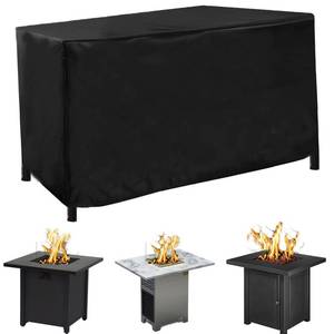 lot 11707 image: Fire Pit Table Cover ,42 L x 24 W x 24 H Waterproof Patio Outdoor Table Cover,600D Heavy Duty Fabric with PVC Coating,Weather Resistant,Fit for Table Propane Gas Firepit Table Cover
