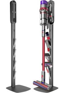 lot 11729 image: Haturi Vacuum Stand for Dyson Gen5 V15 V12 Detect V11 V10 V8 V7 V6, Vacuum Holder and Metal Storage Bracket Standing dock with Hidden Cord Design for Dyson Handheld Cordless Vacuum Cleaners