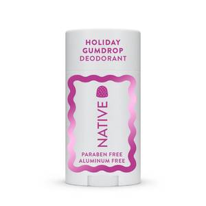 lot 12306 image: Native Deodorant, Holiday Edition, Holiday Gumdrop Scent, Contains Naturally Derived Ingredients, 72 Hour Odor Control  Deodorant for Women and Men, Aluminum Free with Baking Soda