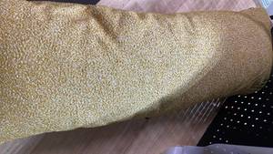 lot 13227 image: Gold throw pillow