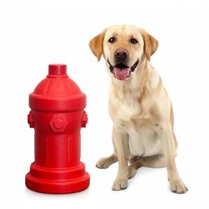 lot 13242 image: Lovewag Pets Large Dog Fire Hydrant 8x14 for Potty Training - Indoor Outdoor Male Dog Pee Training Aid, Medium Large Breeds - Fillable Plastic