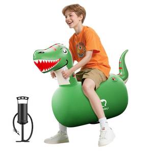 lot 13259 image: QPAU Kids Dinosaur Hopper - 220lbs Load Capacity, Bouncing Animal Toy, Outside Toys, Dinosaur Gifts for Kids Ages 5