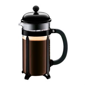 lot 13265 image: BODUM Chambord French Press Coffee Maker with Borosilicate Glass Carafe  34 Ounce  Black