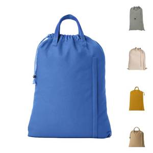 lot 14145 image: LFH Home Cotton Canvas Large Laundry Bag with Handle, Heavy Duty Drawstring Closure Washable Laundry Bags, School Travel, Home, Hotel, College Dorm, Organizer Sack, Toys Clothes 24x36-Sky Blue
