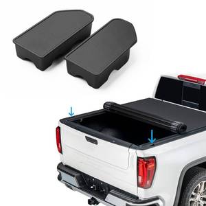 lot 14159 image: Shademax Stake Pocket Covers Custom Fit for 2019-2023 GMC Sierra 1500 Chevrolet Silverado 1500 2500HD 3500HD Truck Bed Rail Hole Plugs Stake Pocket Caps Cover (Set of 2)