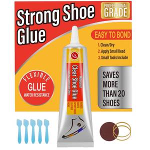 lot 14164 image: Evatage Waterproof Shoe Glue Kit for Sole Repair - Adhesive for Sneakers, Boots, Leather Handbags, Heels Fix