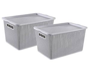 lot 14177 image: Onion and Potato Storage Baskets,Stackable Plastic Pantry Bins with Lids,BPA-Free, Multifunctional Organizers for Kitchen, Countertop, and More Vegetable Storage Pantry Baskets Organization (2)