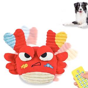 lot 14185 image: Interactive Dog Toys - Bouncing Crab with Music and Recording, Moving Ball for SmallMediumLarge Puppy to Keep Them Busy for Boredom, Smart Motion Activate Pet Toy, Rehargeable (Angry-Looking)