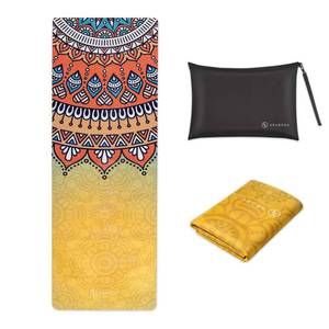 lot 14202 image: SNAKUGA Travel Yoga Mat, Non Slip Exercise Suede Mat with Carry Bag, All-Purpose Fitness Mat with High Density Anti-Tear Surface for Women, Ideal for Pilates Workout (72 x 26 x 1.5mm Thick)