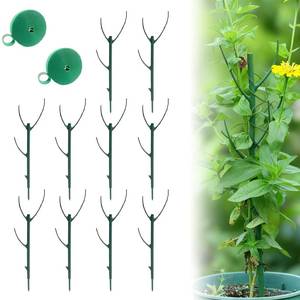 lot 14205 image: 10 Pack Stackable Monstera Plant Support, Climbing Plant Support Structures, Garden Plant Support Stakes for Indoor Outdoor Plants, Plant Holder Stick Moss Pole for Support Tall Potted Plants
