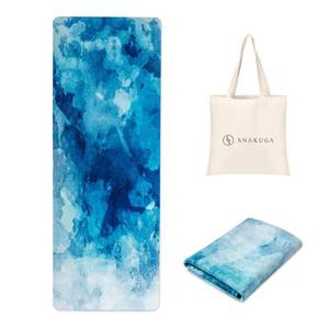 lot 14207 image: SNAKUGA Travel Yoga Mat, Non Slip Exercise Suede Mat with Carry Bag, All-Purpose Fitness Mat with High Density Anti-Tear Surface for Women, Ideal for Pilates Workout (72 x 24 x 1.5mm Thick)