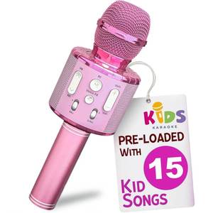 lot 14242 image: Move2Play, Kids Karaoke Microphone  Includes Pre-Loaded Songs & Bluetooth  Kids Birthday Party Gift  Toy for All Ages 2, 3, 4, 5, 6 Year Old Girls, Boys & Toddlers