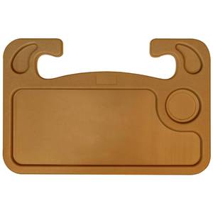 lot 14480 image: lebogner Steering Wheel Tray, Car Tray for Eating, Hook On Steering Wheel Desk for Food, Laptop and Car Accessories, Car Road Trip Must Haves Gadgets Car Table (Brown)