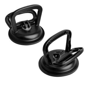 lot 14486 image: FCHO Glass Suction Cup Heavy Duty Aluminum Vacuum Plate Puller Handle Holder Hooks Duty Galss LiftingTile Suction Cup LifterMoving GlassPad for Lifting (Black, 2Pack)