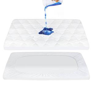 lot 14495 image: Pack and Play Mattress Pad Sheets Cover Waterproof, Soft Quilted Fit Graco Pamo Babe Pack and Play Mattress Protector 27 X 39, Baby Portable Mini Cribs and Foldable Mattresses Pad