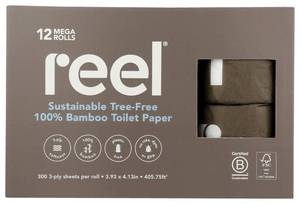 lot 19646 image: Reel Paper KHLV02305314 Bamboo Toilet Paper - Pack of 12