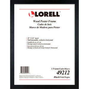 lot 19674 image: Lorell Wide Frame 18  x 24  Frame Size - Rectangle - Horizontal  Vertical - 1 Each - Wood - Black