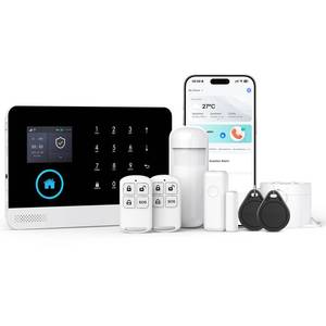 LWOHSI Home Security Alarm System,Wireless 4G/WiFi Home Security Systems with Door/Window Sensor,Tuya APP Alerts,24/7 Professional Monitoring,Work with Alexa and Google,DIY Customized Installation