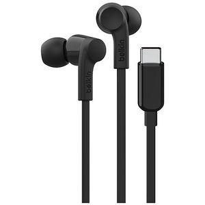 lot 20274 image: Belkin SoundForm Wired Earbuds with USB-C Connector  in-Ear Earphones wMicrophone - Headphones for iPhone 16  iPad Mini  Galaxy S24  Android  Nintendo Switch 2 & More - Black