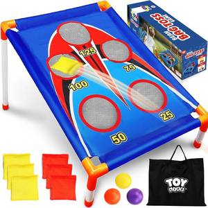 lot 1515 image: TOY Life Bean Bags Toss Carnival Games, Cornhole, Outdoor Toys for Kids Ages 4-8, Backyard Game Sports & Outdoor Play, Outside Toys for Ages 5-7, Family Lawn Yard Games Birthday Party, Gift for Boys