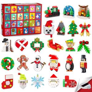 lot 1519 image: HOGOKIDS Advent Calendar 2025 Christmas Refrigerator Magnets Ornaments Building Set, 24 Day Countdown Calendar Magnetic Building Block for Fridge Xmas Decor Stocking Stuffer Gift Toy for Adult Kid Boy